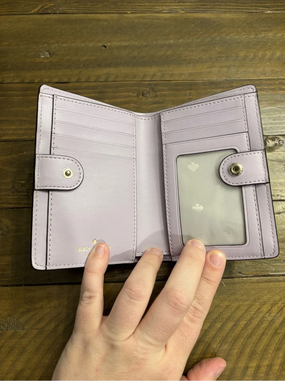 Kate Spade Lena Medium Bifold Wallet in Lavender